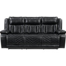  Homelegance Huron 8457BLK 2 pc Power Reclining Living Room Set IMAGE 3