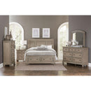  Color_Grey/ Wheat Size_California King -- Homelegance Bethel Platform Bed with Storage IMAGE 3