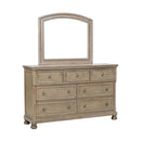  Color_Grey/ Wheat -- Homelegance Bethel 7 Drawer Dresser IMAGE 3