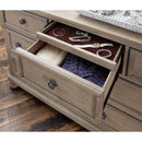  Color_Grey/ Wheat -- Homelegance Bethel 7 Drawer Dresser IMAGE 5