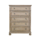  Color_Grey/ Wheat -- Homelegance Bethel 5 Drawer Chest IMAGE 1