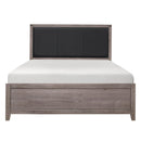  Size_Queen -- Homelegance Woodrow Upholstered Panel Bed IMAGE 1