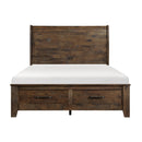  Size_California King -- Homelegance Jerrick Sleigh Bed with Storage IMAGE 1
