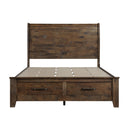  Size_King -- Jerrick 1957K-1EK* Eastern King Sleigh Platform Bed with Footboard Storage IMAGE 2