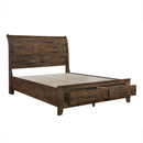  Size_King -- Jerrick 1957K-1EK* Eastern King Sleigh Platform Bed with Footboard Storage IMAGE 6