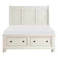  Color_White Size_Queen -- Homelegance Laurelin Sleigh Bed with Storage IMAGE 1