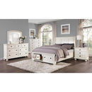  Color_White Size_Queen -- Homelegance Laurelin Sleigh Bed with Storage IMAGE 4