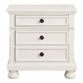  Color_White -- Homelegance Laurelin 3 Drawer Nightstand IMAGE 1