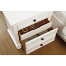  Color_White -- Homelegance Laurelin 3 Drawer Nightstand IMAGE 5