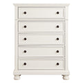  Color_White -- Homelegance Laurelin 5 Drawer Chest IMAGE 1