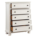  Color_White -- Homelegance Laurelin 5 Drawer Chest IMAGE 3
