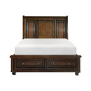 Size_Full -- Cumberland 2159F-1* Full Sleigh Platform Bed with Footboard Storage IMAGE 1