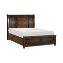  Size_Full -- Cumberland 2159F-1* Full Sleigh Platform Bed with Footboard Storage IMAGE 2