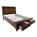  Size_Full -- Cumberland 2159F-1* Full Sleigh Platform Bed with Footboard Storage IMAGE 8