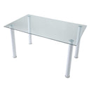  Homelegance Florian 5538W* Dining Table, Glass Top IMAGE 3