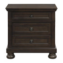  Homelegance Begonia 1718GY-4 Night Stand with Hidden Drawer IMAGE 1