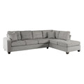  Manufacturer Color_Taupe -- Homelegance Emilio Fabric 2 pc Sectional IMAGE 1