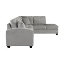  Manufacturer Color_Taupe -- Homelegance Emilio Fabric 2 pc Sectional IMAGE 3