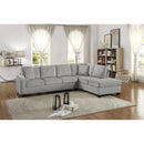  Manufacturer Color_Taupe -- Homelegance Emilio Fabric 2 pc Sectional IMAGE 6