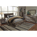  Size_Queen -- Benchcraft Derekson Panel Bed with Storage IMAGE 5