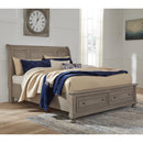  Size_Queen -- Signature Design by Ashley Lettner Sleigh Bed with Storage IMAGE 2