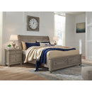  Size_California King -- Lettner B733B9 California King Sleigh Bed with 2 Storage Drawers IMAGE 3