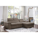  Homelegance Ferriday 8228TP* 2 pc Sectional with Adjustable Headrests, Pull-out Bed and Right Chaise with Hidden Storage IMAGE 13