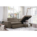  Homelegance Ferriday 8228TP* 2 pc Sectional with Adjustable Headrests, Pull-out Bed and Right Chaise with Hidden Storage IMAGE 14