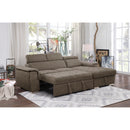  Homelegance Ferriday 8228TP* 2 pc Sectional with Adjustable Headrests, Pull-out Bed and Right Chaise with Hidden Storage IMAGE 15