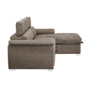  Homelegance Ferriday 8228TP* 2 pc Sectional with Adjustable Headrests, Pull-out Bed and Right Chaise with Hidden Storage IMAGE 5