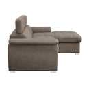  Homelegance Ferriday 8228TP* 2 pc Sectional with Adjustable Headrests, Pull-out Bed and Right Chaise with Hidden Storage IMAGE 6