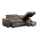  Homelegance Ferriday 8228TP* 2 pc Sectional with Adjustable Headrests, Pull-out Bed and Right Chaise with Hidden Storage IMAGE 8