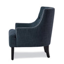  Manufacturer Color_Indigo -- Homelegance Charisma Stationary Fabric Accent Chair IMAGE 3