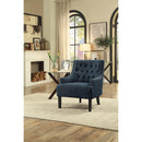  Manufacturer Color_Indigo -- Homelegance Charisma Stationary Fabric Accent Chair IMAGE 6