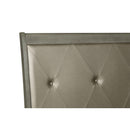  Color_Grey Size_California King -- Homelegance Cotterill Upholstered Panel Bed IMAGE 5
