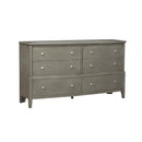  Color_Grey -- Homelegance Cotterill 6 Drawer Dresser IMAGE 2