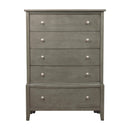  Color_Grey -- Homelegance Cotterill 5 Drawer Chest IMAGE 1