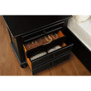  Color_Black -- Laurelin 1714BK-4 Night Stand, Hidden Drawer IMAGE 5