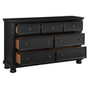  Color_Black -- Laurelin 1714BK-5 Dresser, Hidden Drawer IMAGE 3