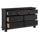  Color_Black -- Laurelin 1714BK-5 Dresser, Hidden Drawer IMAGE 4