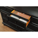  Color_Black -- Laurelin 1714BK-5 Dresser, Hidden Drawer IMAGE 5