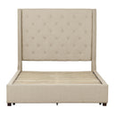  Color_Beige Size_Full -- Fairborn 5877FBE-1DW* Full Platform Bed with Storage Footboard IMAGE 6