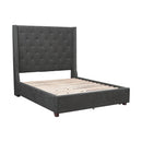  Color_Grey Size_California King -- Fairborn 5877KGY-1CK* California King Platform Bed IMAGE 4