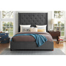  Color_Grey Size_California King -- Fairborn 5877KGY-1CK* California King Platform Bed IMAGE 6
