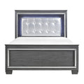  Color_Grey Size_California King -- Allura 1916KGY-1CK* California King Bed, LED Lighting IMAGE 1