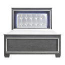  Color_Grey Size_California King -- Allura 1916KGY-1CK* California King Bed, LED Lighting IMAGE 1