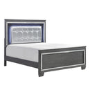  Color_Grey Size_Queen -- Allura 1916GY-1* Queen Bed, LED Lighting IMAGE 2