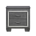  Color_Grey -- Allura 1916GY-4 Night Stand, LED Lighting IMAGE 1