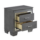 Color_Grey -- Allura 1916GY-4 Night Stand, LED Lighting IMAGE 3