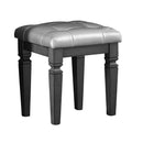  Homelegance Allura 1916GY-14 Dressing Table Stool IMAGE 1